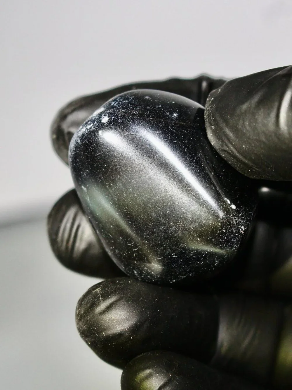 22.7g Old Stock Rainbow Obsidian Polished Davis Creek California Rare Stone Rock